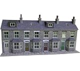 Metcalfe PO221 OO Gauge Card Kit - Terraced House Fronts (Stone)