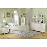 Bundle-51 Enchantment White Metal Bedroom Set Size: Full