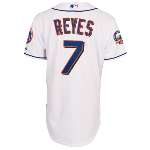 Jose Reyes New York Mets Authentic Cool Base Home Jersey (48/X-Large)