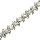 Round Spiral Diamond Tennis Bracelet 9.98ct gh/si3-I1