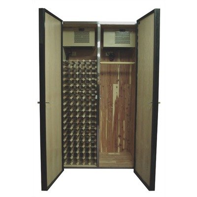 Vinotemp 440 His/Hers 440 His/Hers Oak Wine Cooler and Fur Storage Cabinet Wood Finish: Fruitwood