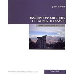 Inscriptions grecques et latines de la Syrie : Tome 11, Mont Hermon (Liban et Syrie)