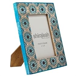 Turquoise/Brown Block Frame