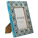 Turquoise/Brown Block Frame