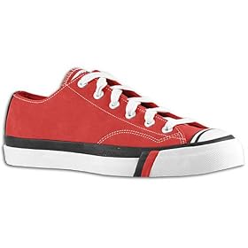 PRO KEDS Royal Lo Mens Low Top Shoes Vulcanized Sneakers Nubuck Leather Red Black by PRO-Keds
