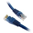 BLUE 50FT CAT5 CAT5e RJ45 PATCH ETHERNET NETWORK CABLE 50 FT For PC, Mac, Laptop, PS2, PS3, XBox, and XBox 360 to hook up on high speed internet from DSL or Cable internet.