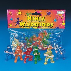 12 pc Toy Ninja Warriors
