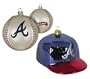 Atlanta Braves Double Ornament Set