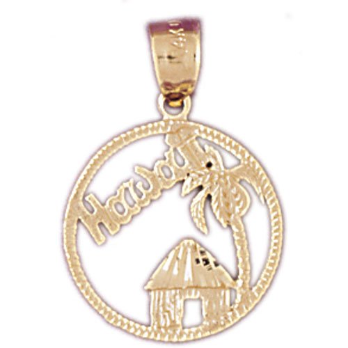14kt Yellow Gold Hawaii Pendant