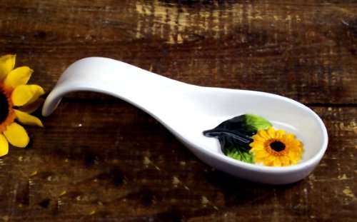 Sunflower Yellow Embossed KITCHEN REST UTENSILS