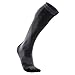 2XU Women's Performance Compression Run Sock, Titanium/Black, Small