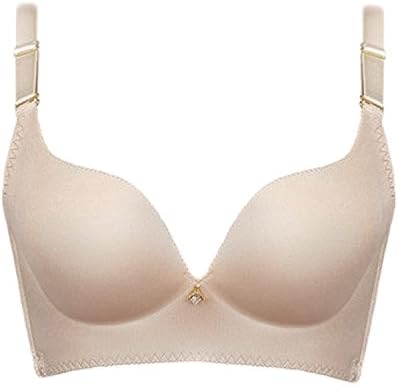 Lamisexy No Rims Bra Gather Adjustment Sexy Lady Shaping Bra 75A
