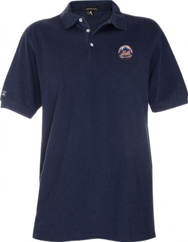 New York Mets Blue Classic Pique Stainguard Polo Shirt