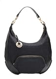 Fendi - Fendi 8BR465 Black Fabric Hobo Bag - Leather Trim