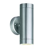 from Eglo Lighting @ WOWOOO Odessa up down wall light - stainless steel - by Eglo Lighting
