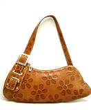 CARBOTTI Italian Designer Handbag Shoulder Bag in Tan or White Leather