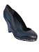 MALOLES Glam Patent Wedge in Black Multi