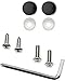 LFPartS UV Resistant Slim Style Stainless Steel License Plate Frame Black New 2 Hole