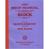 1927 1928 BUICK STANDARD SIX Service Shop Manual Book by General Motors