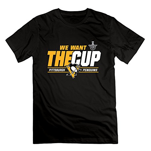 Xueb Men's Pittsburgh Penguins 2016 Stanley Cup Playoffs Wants Cup T-shirt