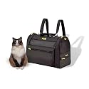 All-In-One Backpack Carry On Pet Carrier, Medium Black