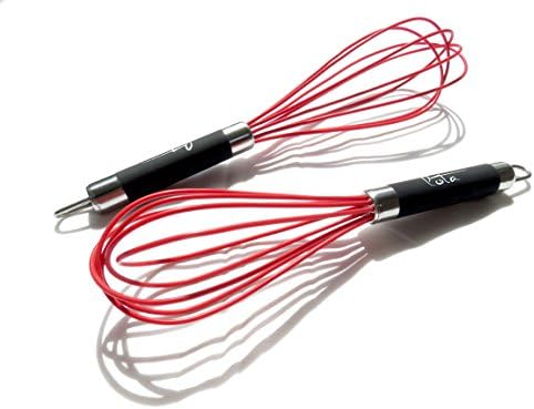 Whisks, 2 Piece Set, Strong, Solid, Nonstick, for Beating, Blending, Stirring, Egg Frothing, Professional Grade, Cooking Utensil, Ergonomic Design