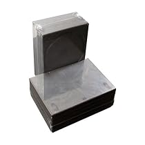 100 Stück DVD-Hüllen für 1 DVD/CD Kunststoff schwarz mit Folie für Cover 14mm