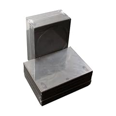 100 St�ck DVD-H�llen f�r 1 DVD/CD Kunststoff schwarz mit Folie f�r Cover 14mm
