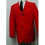 Brand New Three Button Single Breasted Red Business Dress Suit