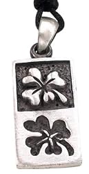 Irish Clovers Celtic Clover Pewter Pendant Necklace