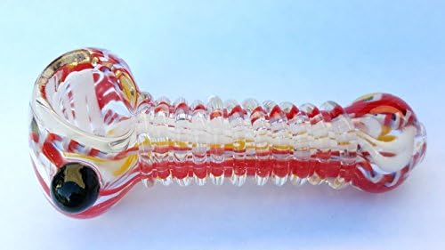 4 Inch CLEAR SWRIL MULTI COLOR Incense Holder American Blown