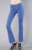 Motel The Chantel Denim Trousers in Pacific Blue,Denim for Women