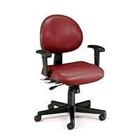 OFM Continuous-Use Task Chair - Wine vinyl
