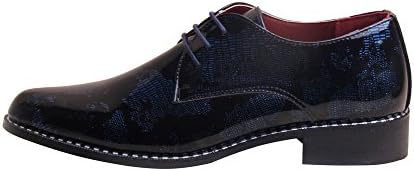 Men's Dress Patent Shoes Slip on Tuxedo Loafers Blue 6 D(M) US