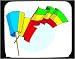 Mouse Pad with flags, international, Ethiopia
