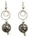 Unique Black Fossilised Jasper Earrings by Dragonheart
