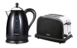 Hinari HGP108 Stainless Black Steel Kettle and Toaster Pack