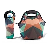 Insulated Neoprene Lunch Bag Tote | Includes 12