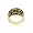 18k Gold Over Sterling Silver Enamel Leopard Print Ring