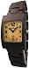 Tense Dark Sandalwood Square Unisex Wood Watch B8202D