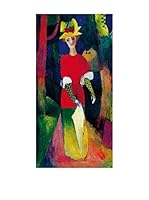 Especial Arte Lienzo Dona al parco - Macke August Multicolor