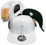 Philadelphia Phillies White on White Plastic Snapback Adjustable Snap Back Hat / Cap