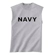 NAVY Sleeveless T-Shirt in gray