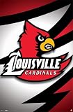 Louisville Cardinals Mascot Logo Poster Print 22x34