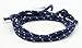 Golastartery Fashion Punk Style Alloy Bangle Weave Wax Rope Bracelets Anchors Cuff Bracelets