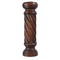 Spiral Acacia Wood Candle Holder