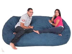 8-feet Xx-large Navy Cozy Sac Foof Bean Bag Chair