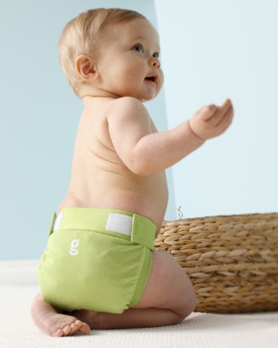 gDiapersgDiapers Little gPants, Grasshopper Green, Small (8-14 Pounds)