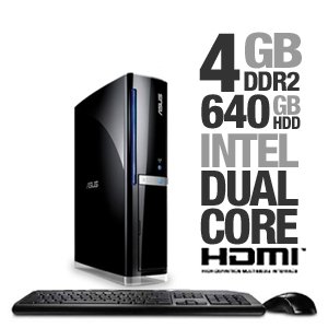 ASUS Essentio CS5111 Intel Pentium Dual Core E5200 2.5GHz, 4GB, 640GB SATA HDD, 802.11n, HDMI, Windows Vista Home Premium 64-bit - Refurbished