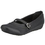 Platino Youth's Rachel Flat Black School Shoe